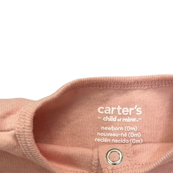 CARTER'S + Baby Girl 0-3M Bodysuit Outfit Bundle Floral Pink Neutral Lot of 10pc - Picture 5 of 14